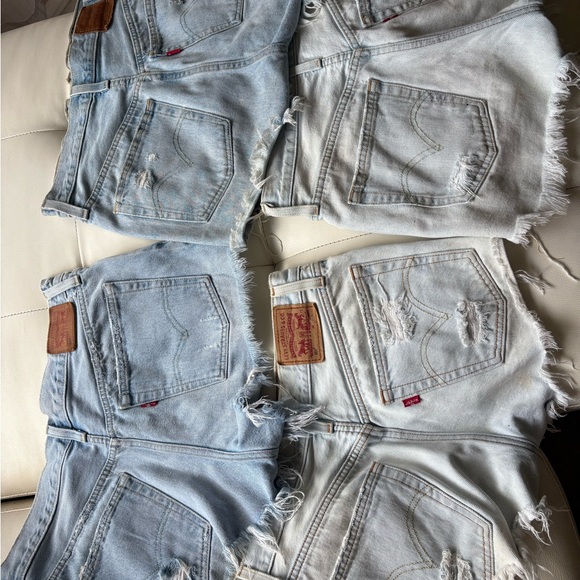 Levi's Light Blue Jean Shorts Collection - Picture 5 of 5